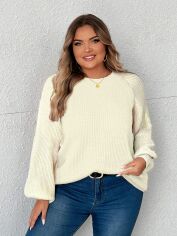 Акція на Джемпер жіночий SHEIN GD-00193417 US 22 Бежевий від Rozetka