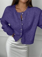 Акція на Кардиган жіночий SHEIN GD-00212800 L Фіолетовий від Rozetka