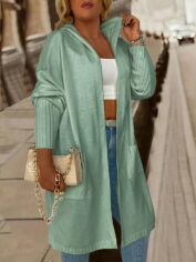 Акція на Кардиган жіночий SHEIN GD-00193863 2XL М'ятний від Rozetka