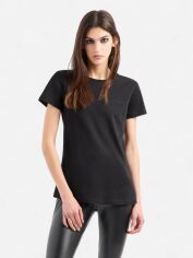 Акція на Футболка бавовняна жіноча Armani Exchange 25756296 L Чорна від Rozetka