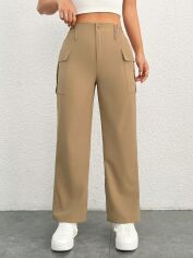Акція на Штани жіночі SHEIN GD-00197529 S-Petite Хакі від Rozetka