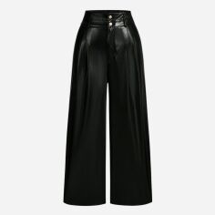 Акція на Штани жіночі SHEIN GD-00199087 1XL Чорні від Rozetka