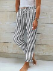 Акція на Штани жіночі SHEIN GD-00197027 2XL Білі від Rozetka