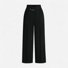Акція на Штани жіночі SHEIN GD-00200386 4XL Чорні від Rozetka