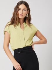 Акція на Блузка жіноча SHEIN GD-00227804 S Жовта від Rozetka