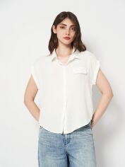 Акція на Блузка жіноча SHEIN 31-0005 3XL Біла від Rozetka