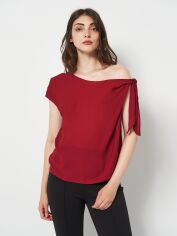 Акція на Блузка жіноча SHEIN 31-0006_бордо L Бордова від Rozetka