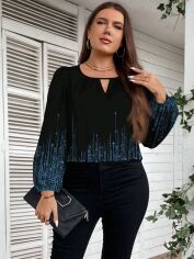 Акція на Блузка жіноча SHEIN GD-00224111 2XL Різнокольорова від Rozetka
