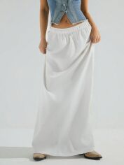 Акція на Спідниця літня жіноча SHEIN GD-00198855 L Кремова від Rozetka