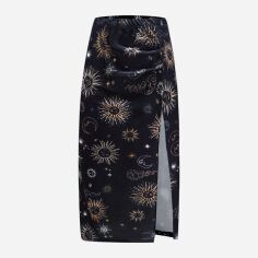 Акція на Спідниця літня жіноча SHEIN GD-00224057 S Чорна від Rozetka