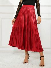 Акція на Спідниця літня жіноча SHEIN GD-00215678 L Червона від Rozetka