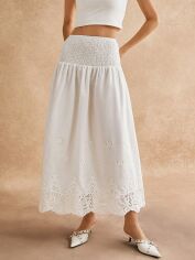 Акція на Спідниця жіноча SHEIN GD-00198178 L Біла від Rozetka