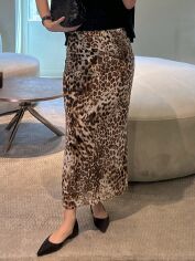 Акція на Спідниця літня жіноча SHEIN GD-00224430 S Коричнева від Rozetka