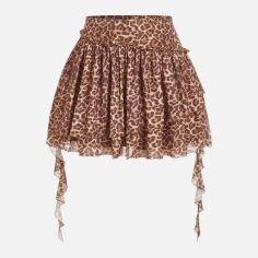 Акція на Спідниця жіноча SHEIN GD-00219306 1XL Коричнева від Rozetka