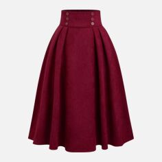 Акція на Спідниця жіноча SHEIN GD-00193107 L Бордова від Rozetka