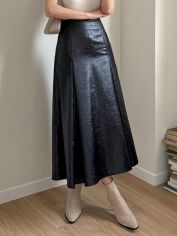Акція на Спідниця літня жіноча SHEIN GD-00200163 M Чорна від Rozetka