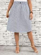 Акція на Спідниця жіноча SHEIN GD-00214023 0XL Чорно-біла від Rozetka