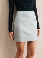 Акція на Спідниця літня жіноча SHEIN GD-00213508 L Срібна від Rozetka