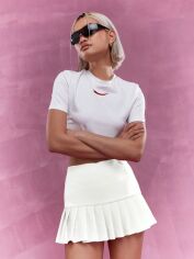 Акция на Спідниця літня жіноча SHEIN GD-00223586 XS Біла от Rozetka