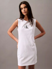 Акція на Плаття коротке літнє жіноче Calvin Klein 185281797 XL Біле від Rozetka