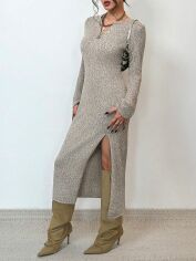Акція на Сукня осіння жіноча SHEIN GD-00197036 M Хакі від Rozetka