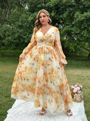 Акція на Сукня жіноча SHEIN GD-00198412 0XL Комбінована від Rozetka