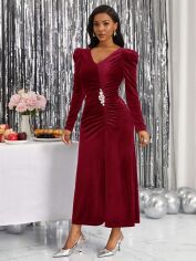 Акція на Сукня осіння жіноча SHEIN GD-00224295 1XL Червона від Rozetka