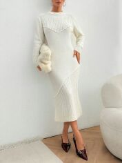 Акція на Сукня осіння жіноча SHEIN GD-00193642 L Біла від Rozetka