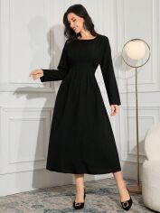 Акція на Сукня осіння жіноча SHEIN GD-00197620 L Чорна від Rozetka