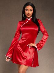 Акція на Сукня літня жіноча Shein GD-00224420 M Червона від Rozetka