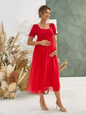 Акція на Сукня для вагітних SHEIN GD-00196030 XL Червона від Rozetka