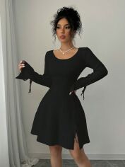Акція на Сукня осіння жіноча SHEIN GD-00199406 M Чорна від Rozetka