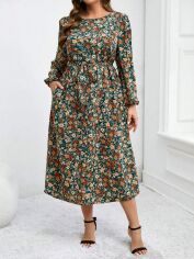 Акція на Сукня осіння жіноча SHEIN GD-00227658 5XL Комбінована від Rozetka
