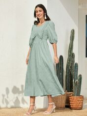 Акція на Сукня жіноча SHEIN GD-00220048 S Зелена від Rozetka