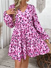 Акція на Плаття коротке осіннє жіноче SHEIN GD-00216031 L Різнокольорове від Rozetka
