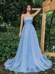 Акція на Сукня жіноча SHEIN GD-00215894 M Блакитна від Rozetka
