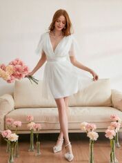 Акція на Сукня літня жіноча Shein GD-00197150 L Біла від Rozetka