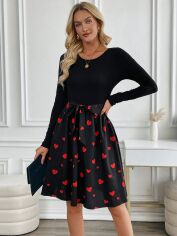 Акція на Плаття міді осіннє жіноче SHEIN GD-00215465 M Чорне від Rozetka