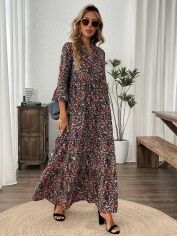 Акція на Сукня осіння жіноча SHEIN GD-00216233 L Комбінована від Rozetka