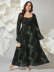 Акція на Сукня осіння жіноча SHEIN GD-00224258 0XL Чорна від Rozetka