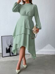 Акція на Сукня осіння жіноча SHEIN GD-00228159 0XL М'ятна від Rozetka