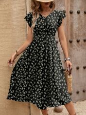Акція на Сукня жіноча SHEIN GD-00198244 XS Чорна від Rozetka