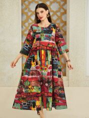 Акція на Сукня жіноча SHEIN GD-00200567 L Комбінована від Rozetka