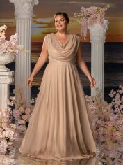Акция на Сукня жіноча SHEIN GD-00215198 3XL Кремова от Rozetka