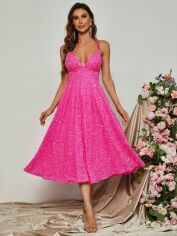 Акція на Сукня жіноча SHEIN GD-00215237 XL Рожева від Rozetka