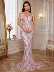 Акція на Сукня жіноча SHEIN GD-00215977 S Рожева від Rozetka