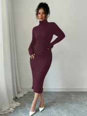 Акція на Сукня жіноча SHEIN GD-00199837 M Бордова від Rozetka