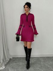 Акція на Сукня осіння жіноча SHEIN GD-00214838 M Фуксія від Rozetka