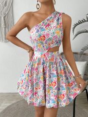 Акція на Плаття коротке літнє жіноче SHEIN GD-00218553 M Різнокольорове від Rozetka