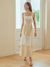 Акція на Сукня жіноча SHEIN GD-00196840 M Кремова від Rozetka